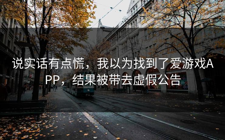 说实话有点慌，我以为找到了爱游戏APP，结果被带去虚假公告
